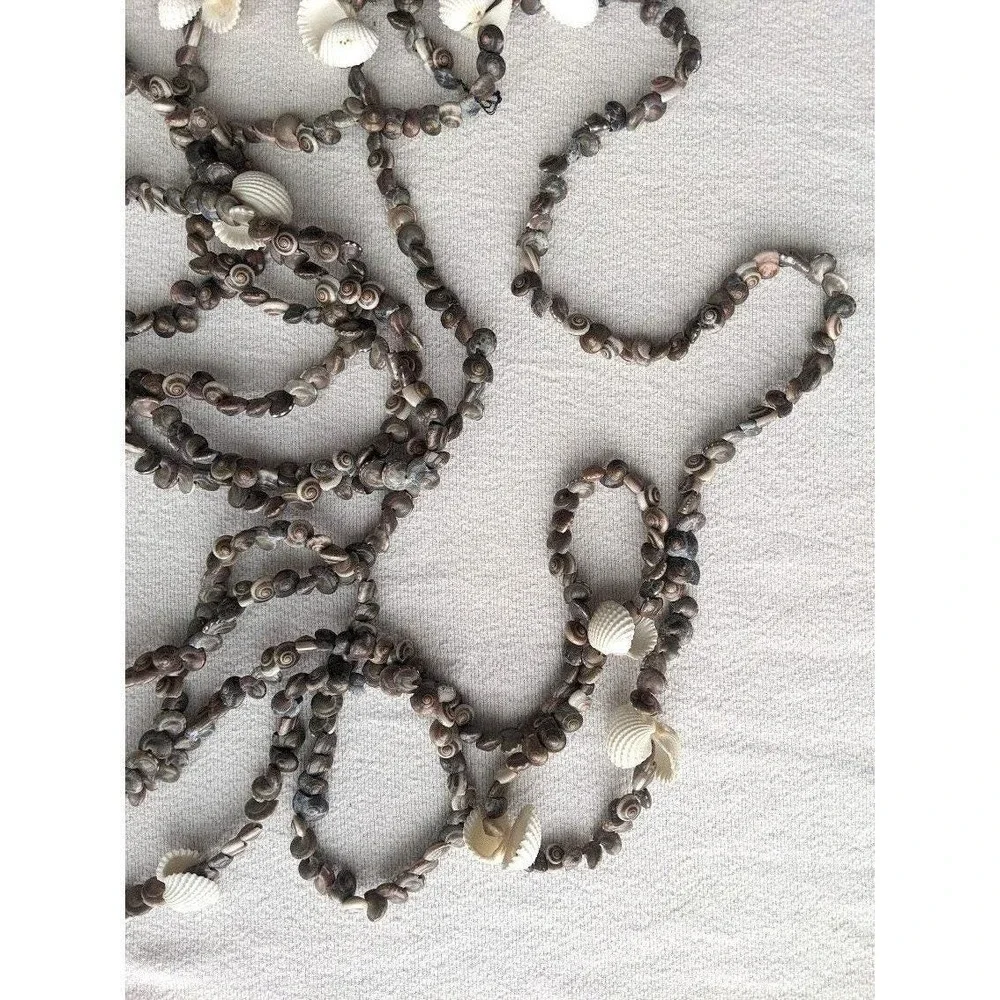Seashell Garland 22 Feet Long Beach Decor Accent Coastal Craft Supply Art Resort